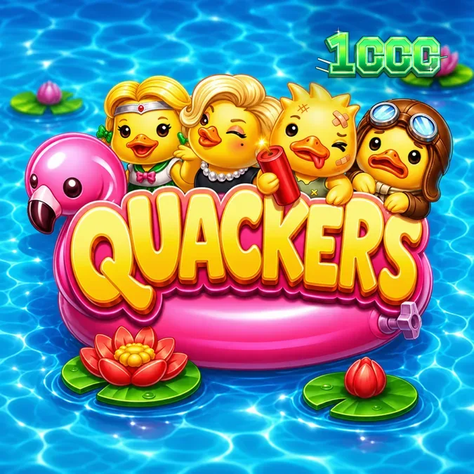 Interface colorida e vibrante do slot Quackers com patos modificadores